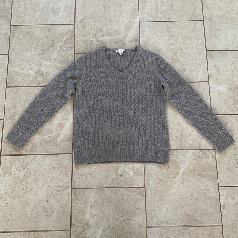 Pendleton Cashmere Gray Sweater - image 1